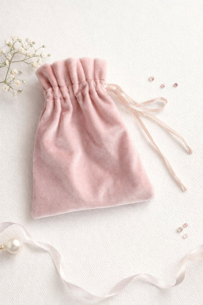 Buemshop Velura Mini Kese 10x15 cm | Kadife Hediye & Takı Kesesi – Şık ve Zar...