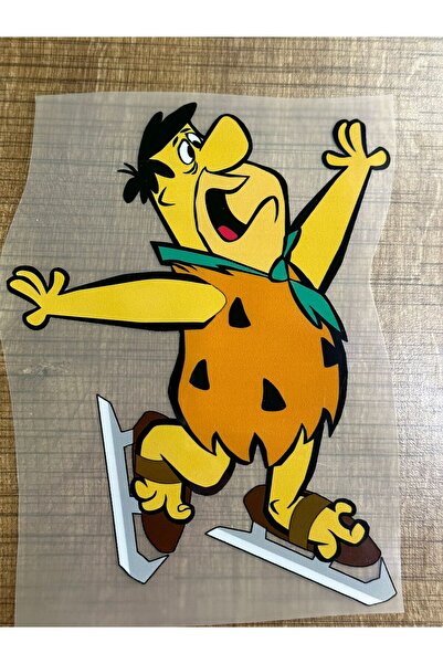 Gönülden Tasarım 21x14 cm Imprimare prin transfer cu călcat Fred Flintstone p...