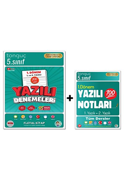 Tonguç Yayınları 5. Sınıf 1. Dönem Yazılı Notları Ve Yazılı Denemeleri 2li Set