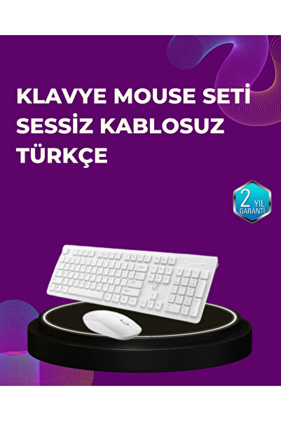 shopwave Ofis ve Ev Kullanımı İçin Kablosuz Klavye Fare Seti - Ergonomik ve P...