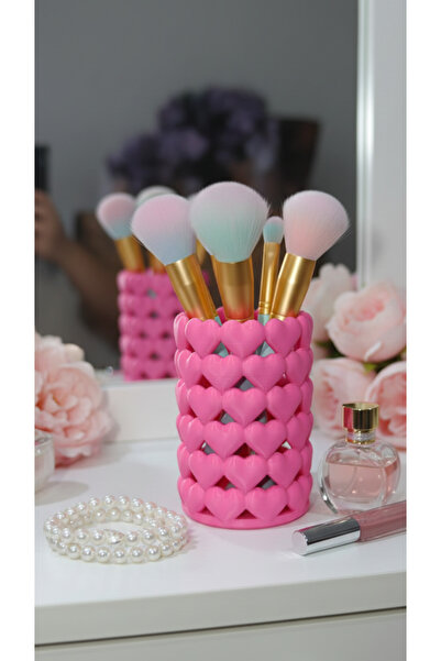 END Design Kalpli Organizer | Makyaj Fırçalık & Kalemlik | Dekoratif Masa Düz...