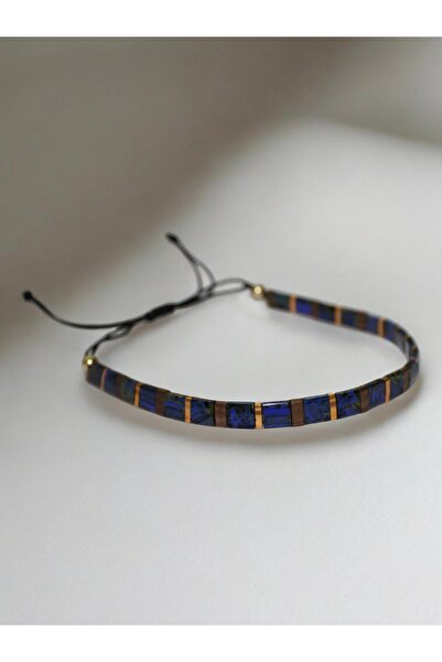 DEHNA أسود داكن – أصفر ذهبي – أصفر عتيق، سوار مصنوع يدويًا قابل للتعديل للجنس...