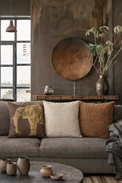 Alacastore Etnikfil-pelus-örgü 3-компонентний декоративний набір чохлів для п...