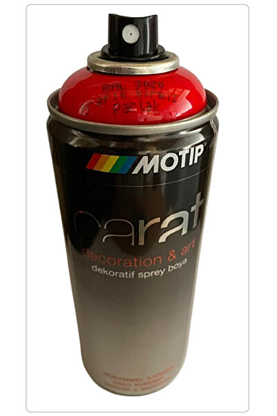 Motip CARAT SPREY BOYA (TRAFİK KIRMIZI PARLAK) 400 ML - RAL 3020