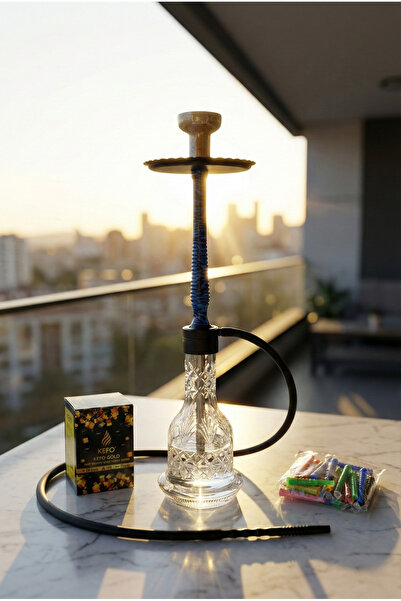 GökkuşağıTicaret Mavi kamuflaj Nargile takımı Büyük Boy (%100 duman performansı)