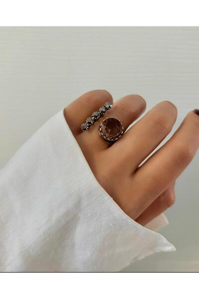 Ceso Accesories Zultanit Taşlı Bronz Yüzük