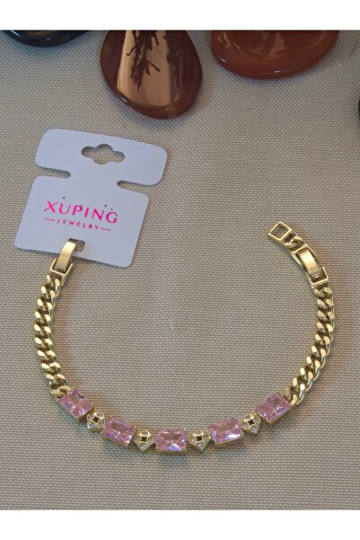 XUPING JEWELRY سوار BİLGE TAKI Vip عالي الجودة من حجر الزركون الوردي المصنوع ...