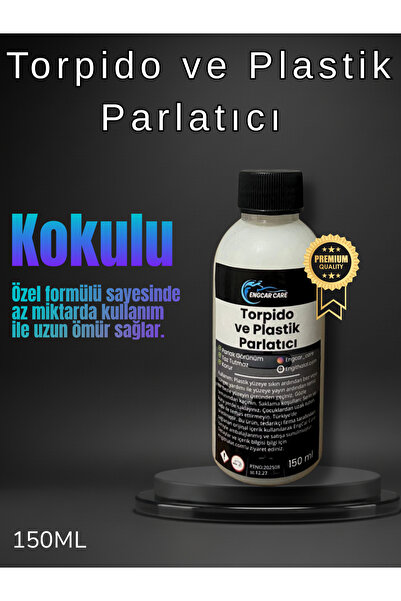 EngCar Care Kokulu Torpido Parlatıcı Süt 150Ml | Premium Plastik Parlatıcı Ye...