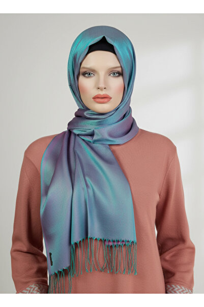 YAKUT Cashmere Double Color Gilded Soft Shawl 04