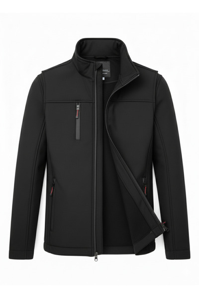 H&A İSTANBUL معطف شتوي للرجال ياقة مرتفعة متوسطة الطول مقاوم للماء والرياح من...