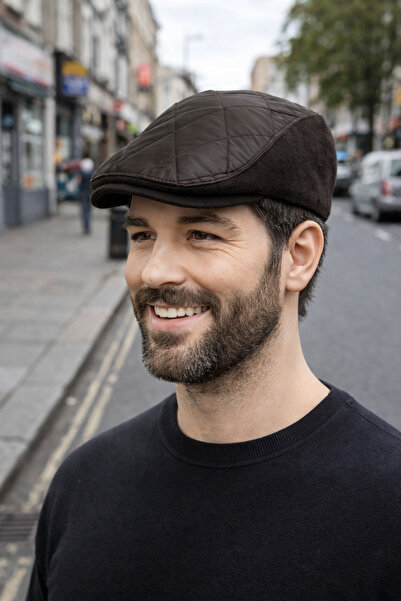 PaminBags Aksesuar Lastikli Kapitone Garnili Kaşe Kasket Şapka