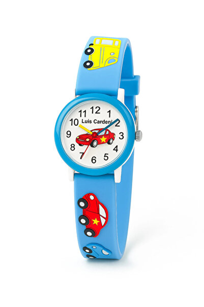 sezerekspres Çocuk Kol Saati Araba Desenli (MAVİ) (12062)