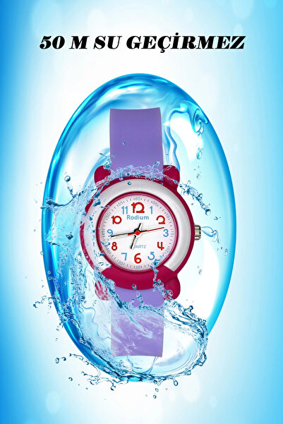 sezerekspres Children's Wristwatch Waterproof Rodium Analaog (8846) (fuchsia ...