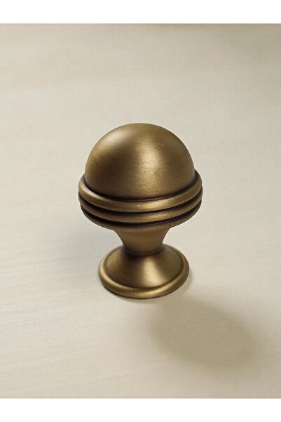 Dizaynhouse %100 Pirinç Eskitme 25 mm Misket Çekmece ve Dolap Kulpu