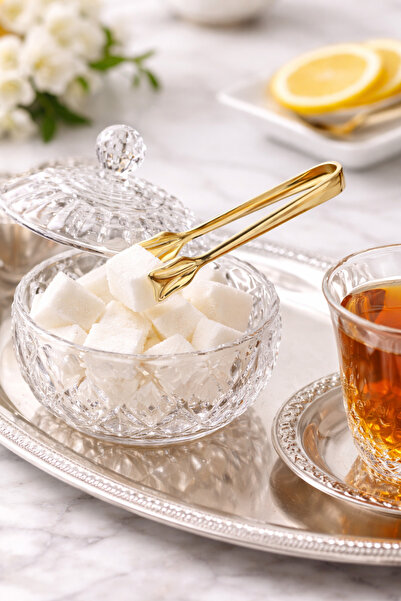 Asemi online 3'lü Paslanmaz Çelik Gold Şeker Maşası