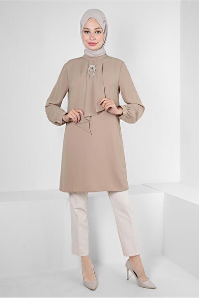 Alvina AKSESUARLI FIRFIR DETAYLI TUNİK 43539