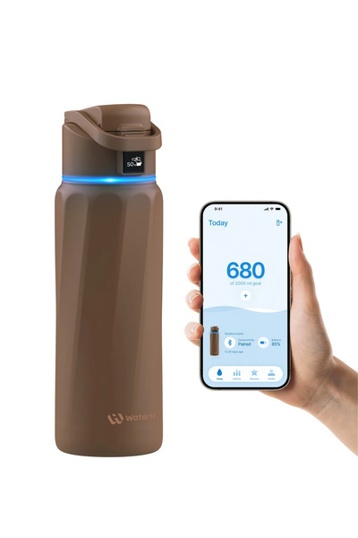 WATERH Boost Akıllı Termos | Hidrasyon Takibi Yapan, Yalıtımlı 710 ml / 24 oz...