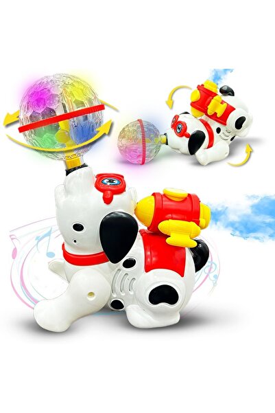 URBAN TOTS لعبة كلب راقصة إلكترونية مع موسيقى، ورذاذ دخان، وأضواء LED، لعبة ت...