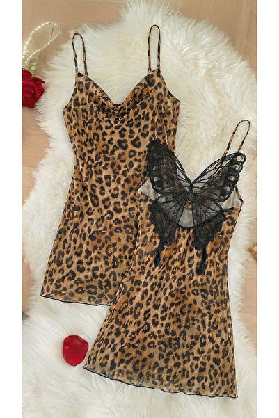 Generic Leopard lingerie with a distinctive butterfly wing back detail
