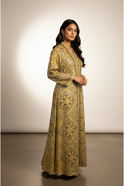 MQ Modern embroidered jalabiya