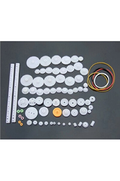 Genel Markalar 75 Parça Plastik Dişli Seti Rc Çark Arduino Oyuncak Robot Arab...