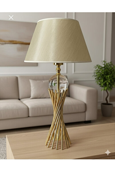 asellus عاكس الضوء الملتوي المطلي بالذهب من سلسلة مسبحة – مصباح طاولة فاخر من...