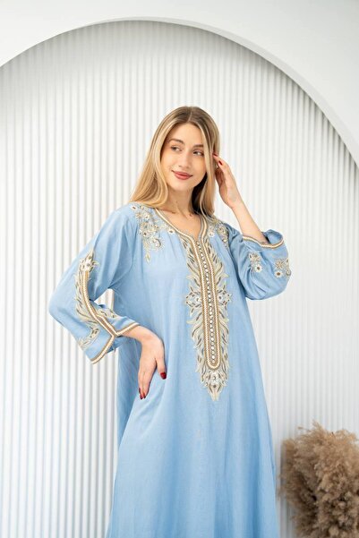 AFandina Linen Jalabiya – Classic Design with a Modern Twist SM-8