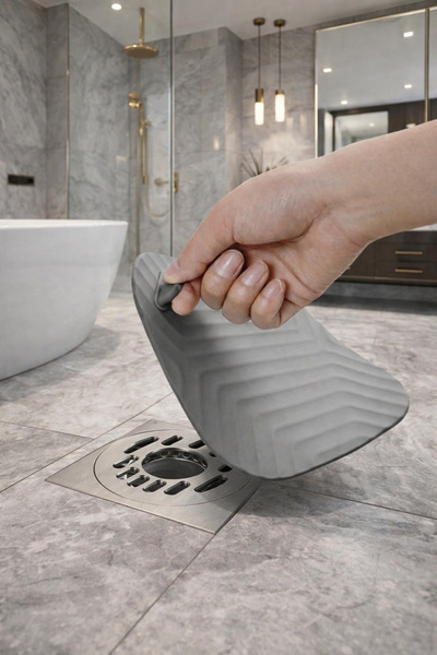 MİMOZA PARK Kare Kötü Koku Önleyici Silikon Mat Banyo Mutfak Lavabo Balkon Gider Tıpası Kapağı