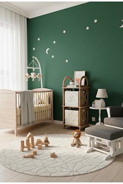 WOODEN MAN Ahşap Oyuncak Dolabı Raf Düzenleyici Çocuk Odası Dekoratif Kitaplı...