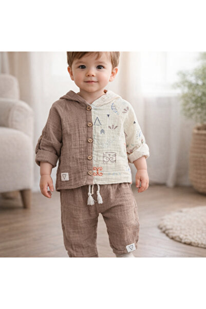 Victory Men's Hooded Shirt Pants Set - 100% Cotton