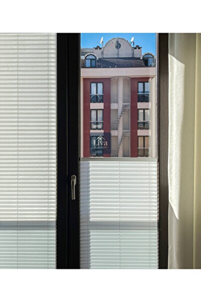Liva Ev Dünyası Yapıştırma Sistem | Plise Perde | Cam Balkon Uyumlu | Delme Y...