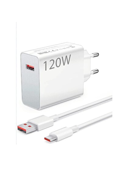 Başkenttekno Xiaomi Samsung Uyumlu 120w Süper Hızlı Turbo Type-c 5a Kablo Şar...