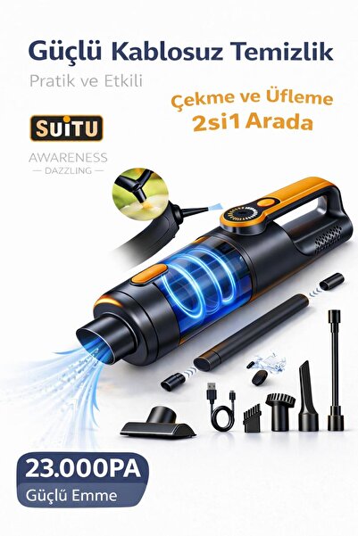 ON6 store SUITU ST-126 PLUS ŞARJLI EL SÜPÜRGESİ 20.000 PA GÜÇLÜ ÇEKİM