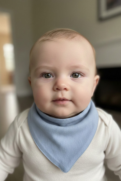 Ponchik 6 Pieces 100% Cotton Four-Layered Baby Drool Bib Scarf with Snap Fast...