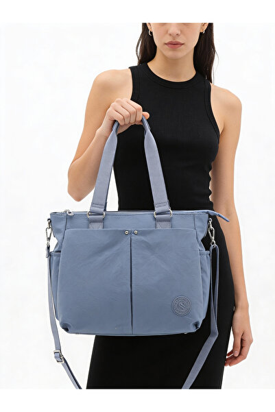 Sanmorris Erba Women's Multi-Pocket Useful Waterproof Blue Colored Hand and S...