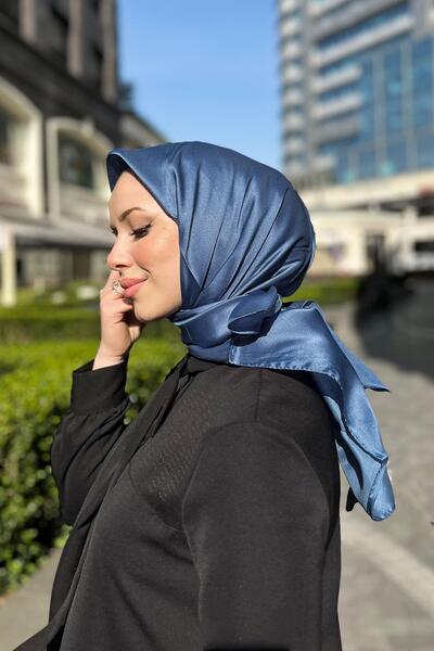 Aker Crystal Scarf - Solid Color -3030200-924 - Blue