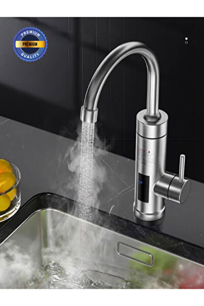QuarVit Gmf Dijital Ekranlı Anında Sıcak Su Musluğu – 3300W Hızlı Isıtma | So...