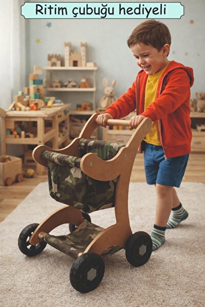ea elizi ahşap Bebek yürüteçi , ahşap bebek arabası, oyuncak bebek arabası - MDF