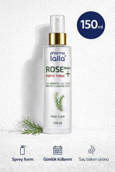 Pharma Laila Saf Biberiye Suyu 150 ml Saç Toniği Biberiye Forte Biotin ve Kaf...