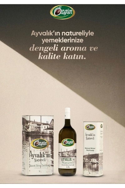 ÖZGÜN ZEYTİN & ZEYTİNYAĞI Ayvalık’ın Naturelı Soguk Sıkım Naturel Bırıncı Zeytınyagı 2 Lt Yenı Teneke
