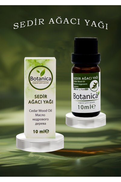 botanica Natural Cedarwood Essential Oil 10 ml - Anti-Dandruff Hair and Beard Strengthening Care