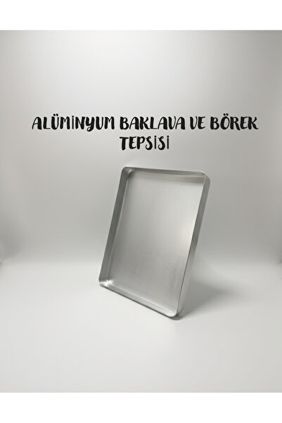 Genel Markalar 1 Adet Alüminyum Baklava Ve Börek Tepsisi 25x35 Cm - 600 Gram