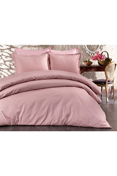 Zarif Home طقم غطاء لحاف (مزدوج) يونك لايف مخطط للغاية 100% قطن ساتان (4 قطع)