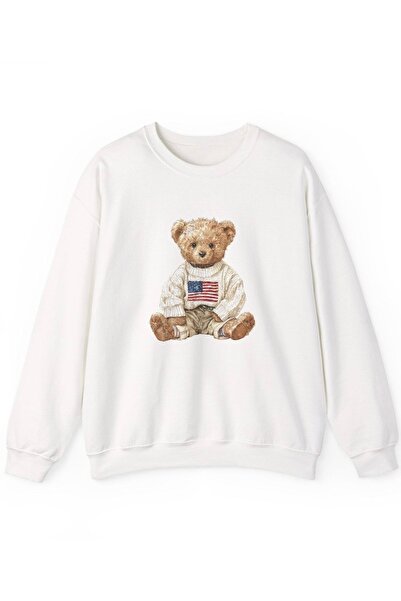 Jose Clothing سويت شيرت مطبوع بأكمام طويلة وقصة كبيرة الحجم