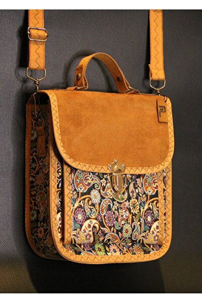 PUJİVA Büyük Boy- Etnik Tarz Desenli, Çok Cepli, Fermuarlı, Kilitli, Terme De...