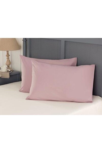 Zarif Home 2 كيس وسادة قطن سادة مع غطاء - 50/70 سم