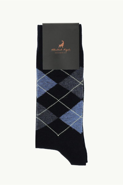 Abdullah Kiğılı Единични памучни чорапи с мотиви