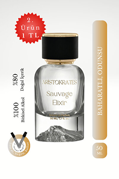 Aristokrates Sauvage Elixir Erkek Extrait de Parfüm 50 ML| Baharatlı, Odunsu|...