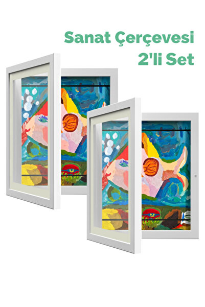 animokids Katlanır Sanat Resim Çerçevesi Mıknatıs Kapaklı Fotoğraf Çerçevesi ...