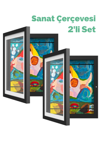 animokids Katlanır Sanat Resim Çerçevesi Mıknatıs Kapaklı Fotoğraf Çerçevesi ...